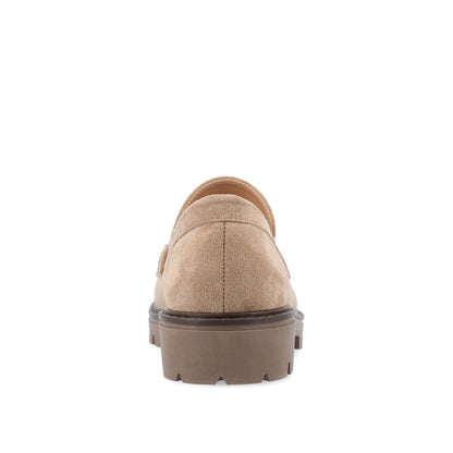 Journee JESSAMEY HORSE BIT LOAFER FLATS - Taupe Suede
