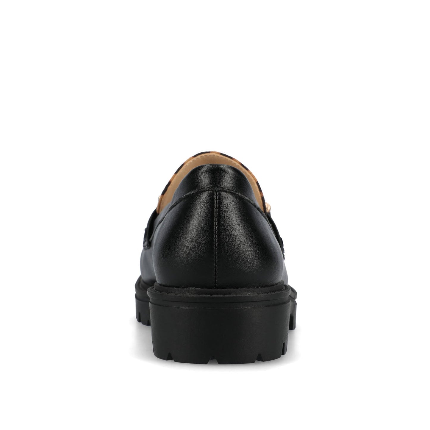 Journee JESSAMEY HORSE BIT LOAFER FLATS - Leopard Faux