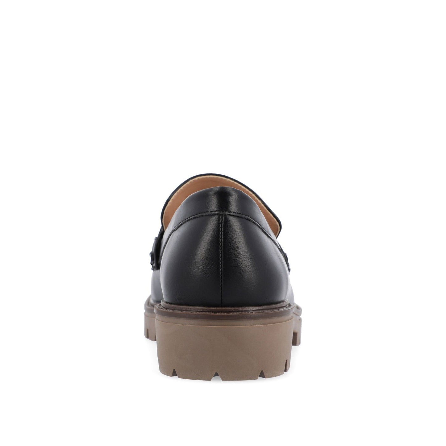 Journee JESSAMEY HORSE BIT LOAFER FLATS - Black Vegan Leather