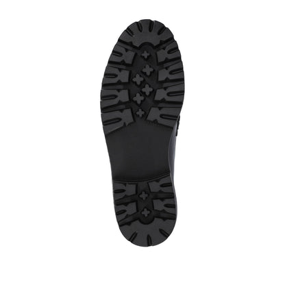 Journee JESSAMEY HORSE BIT LOAFER FLATS - Black Patent Leather