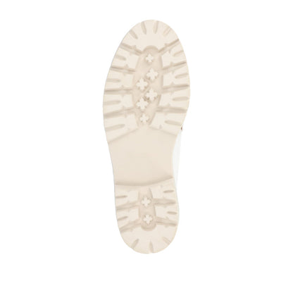 Journee KENLY LOAFER FLATS IN VEGAN LEATHER - White PU