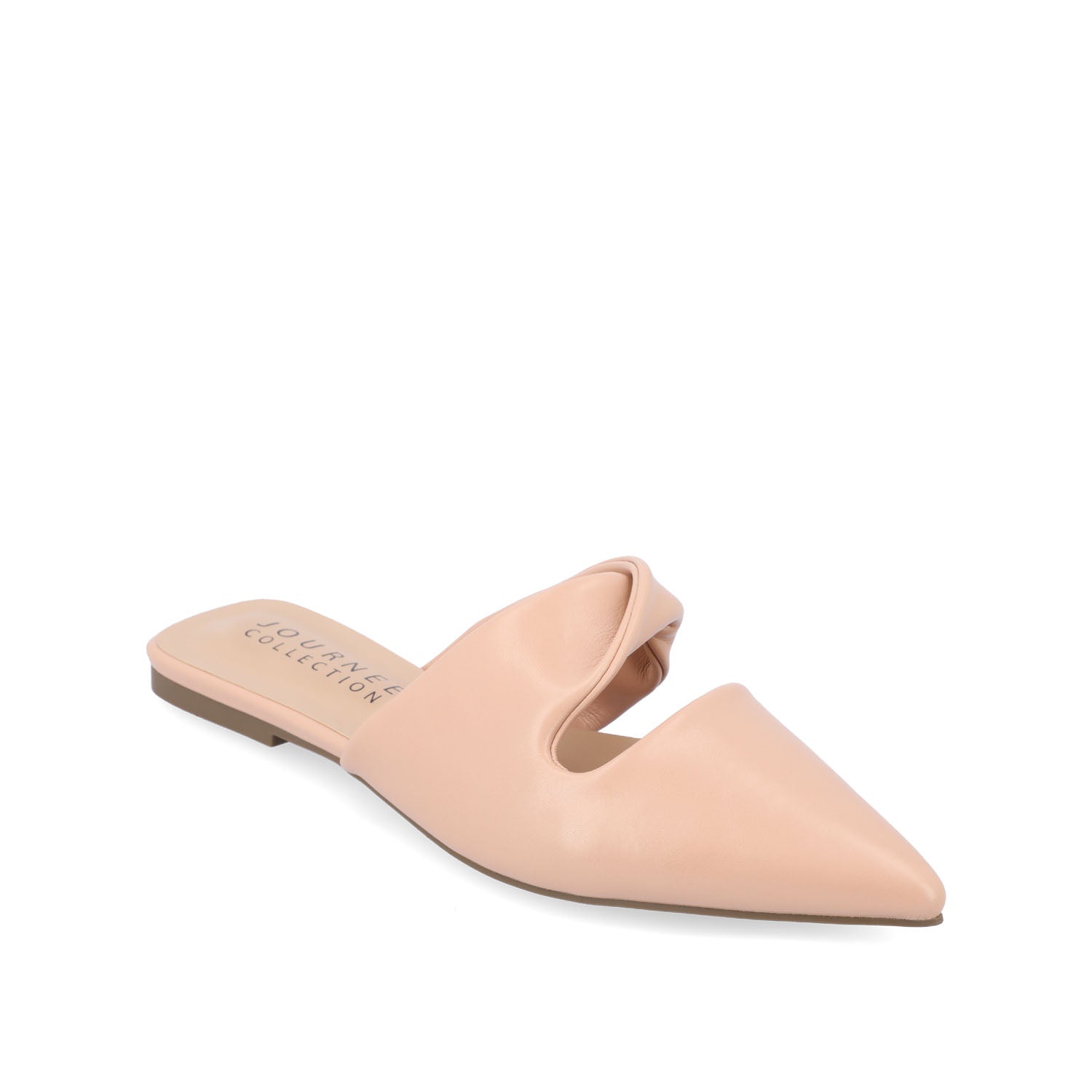 Journee ENNISS MULE FLATS IN VEGAN LEATHER - Blush