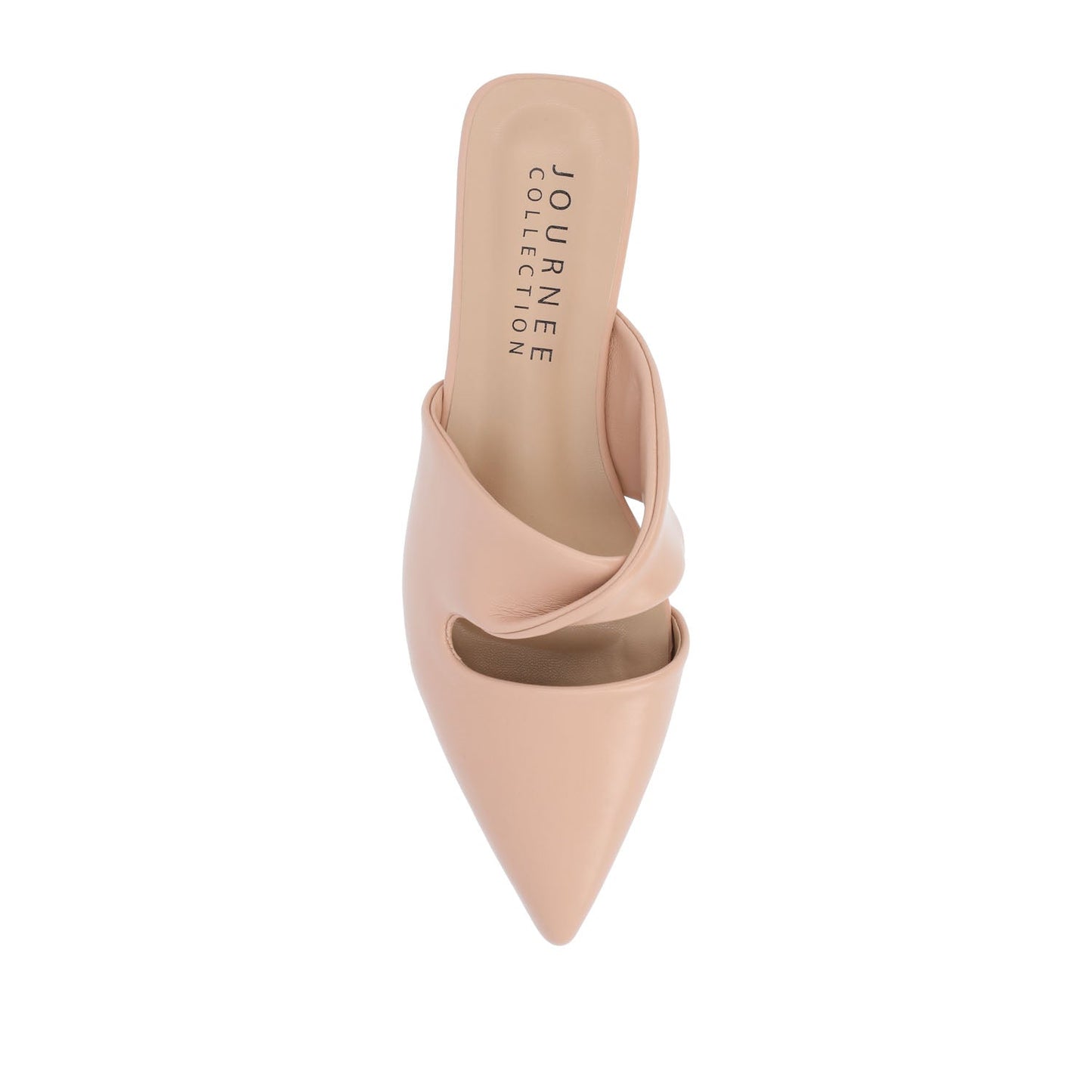 Journee ENNISS MULE FLATS IN VEGAN LEATHER - Blush