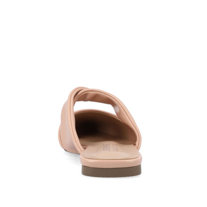 Journee ENNISS MULE FLATS IN VEGAN LEATHER - Blush