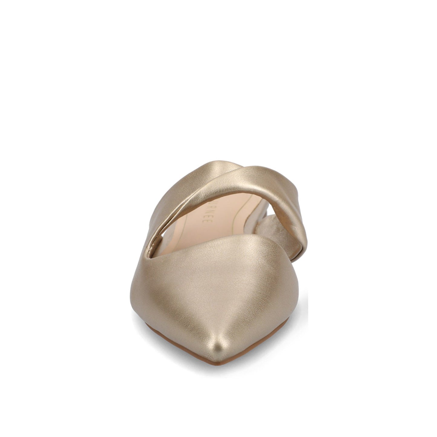 Journee ENNISS MULE FLATS IN VEGAN LEATHER - Champagne