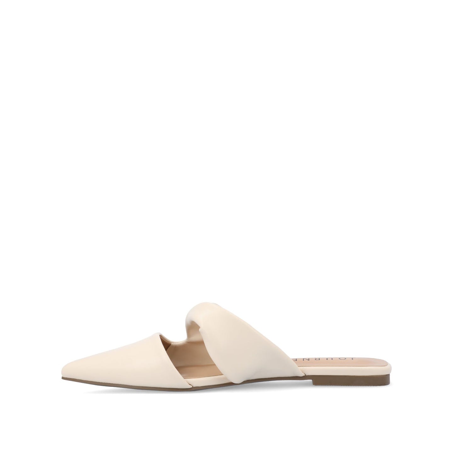 Journee ENNISS MULE FLATS IN VEGAN LEATHER - Bone