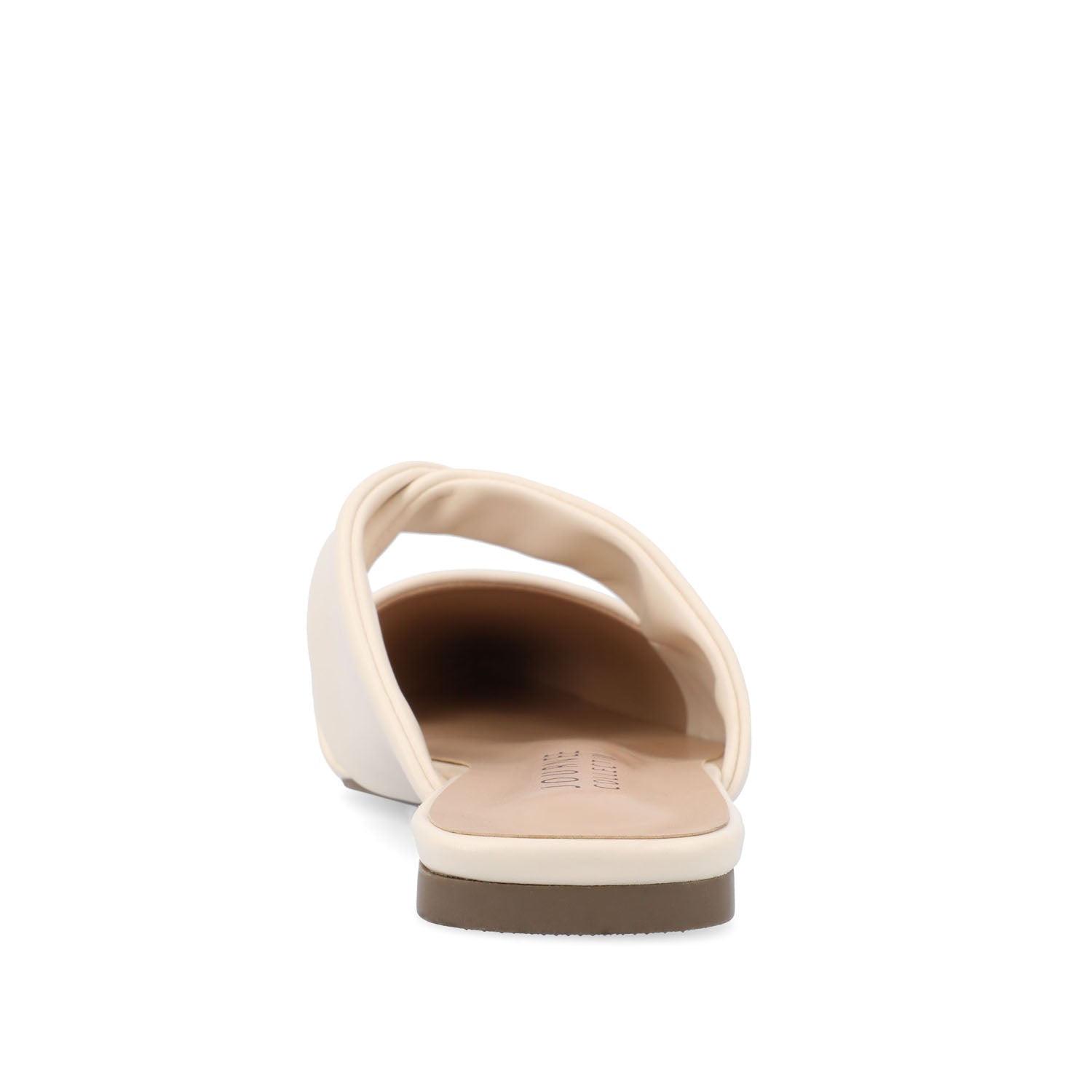 Journee ENNISS MULE FLATS IN VEGAN LEATHER - Bone