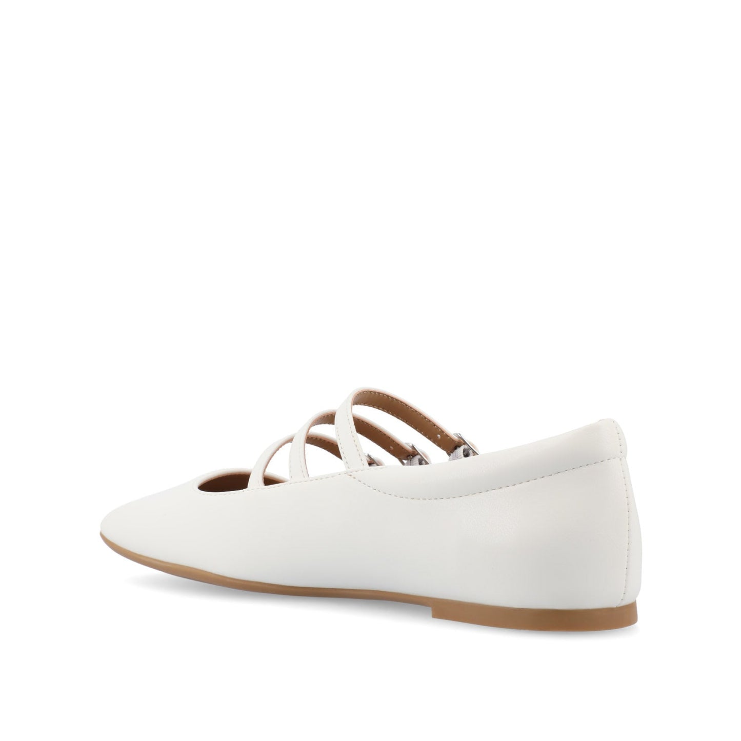 Journee DARLIN BALLET FLATS IN VEGAN LEATHER - White PU