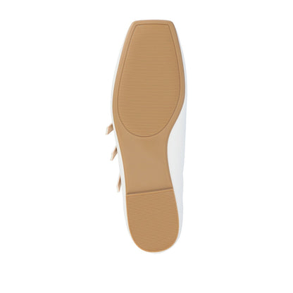 Journee DARLIN BALLET FLATS IN VEGAN LEATHER - White PU