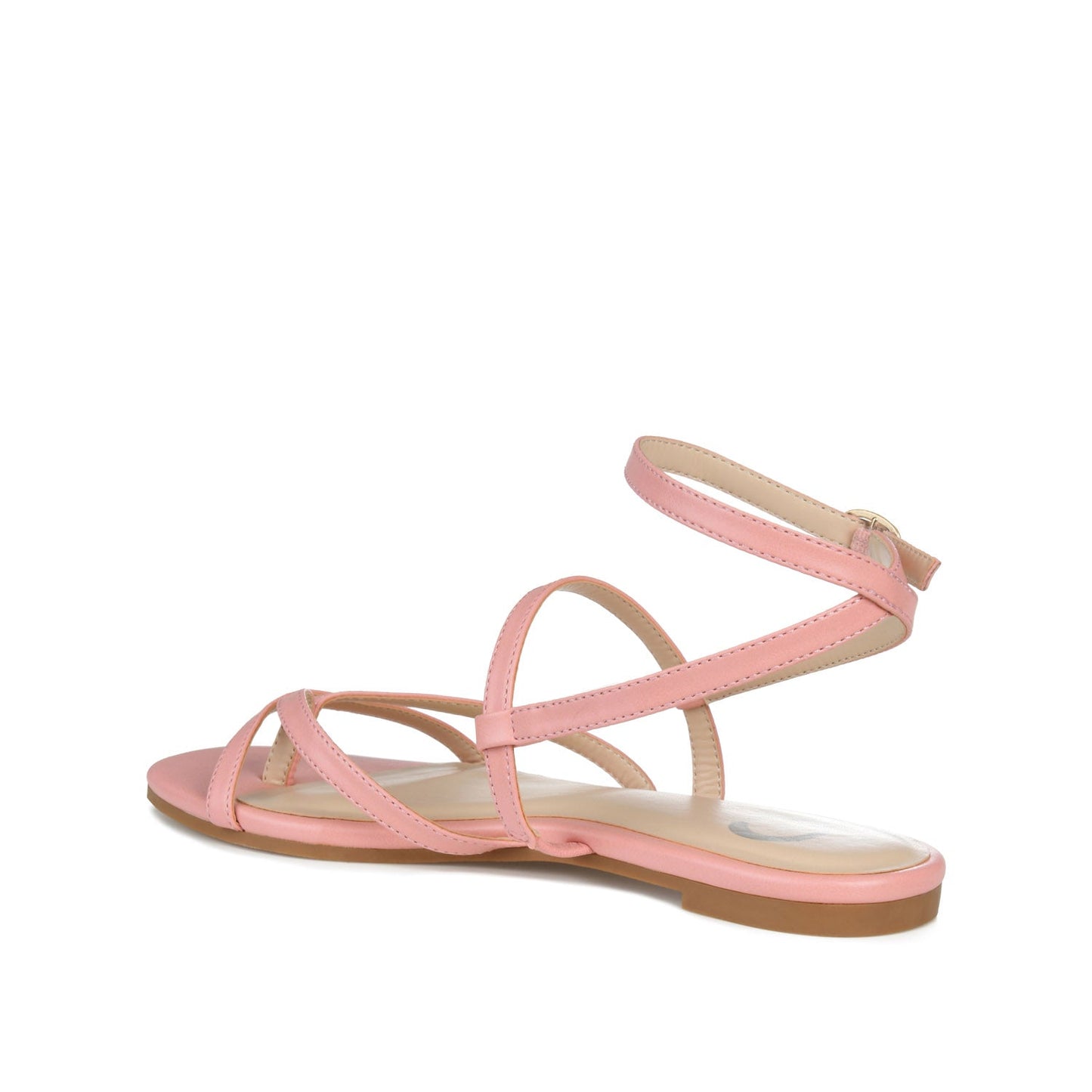 Journee SERISSA CRISSCROSS SANDAL IN VEGAN LEATHER - Pink