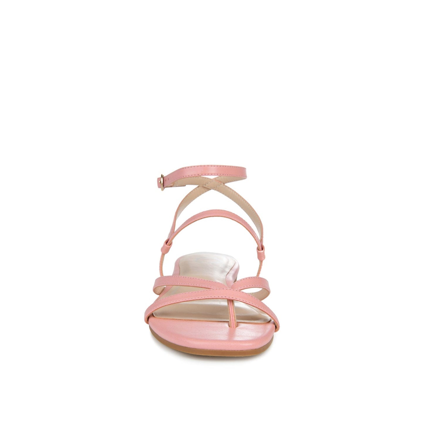 Journee SERISSA CRISSCROSS SANDAL IN VEGAN LEATHER - Pink