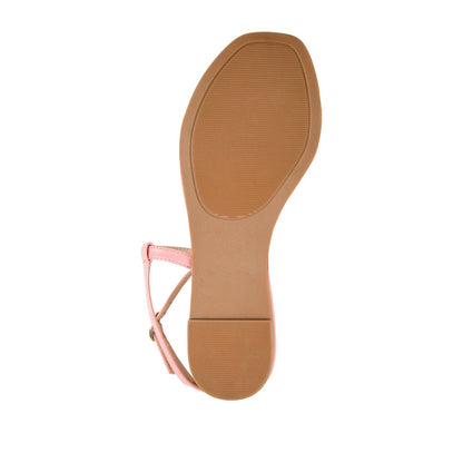 Journee SERISSA CRISSCROSS SANDAL IN VEGAN LEATHER - Pink