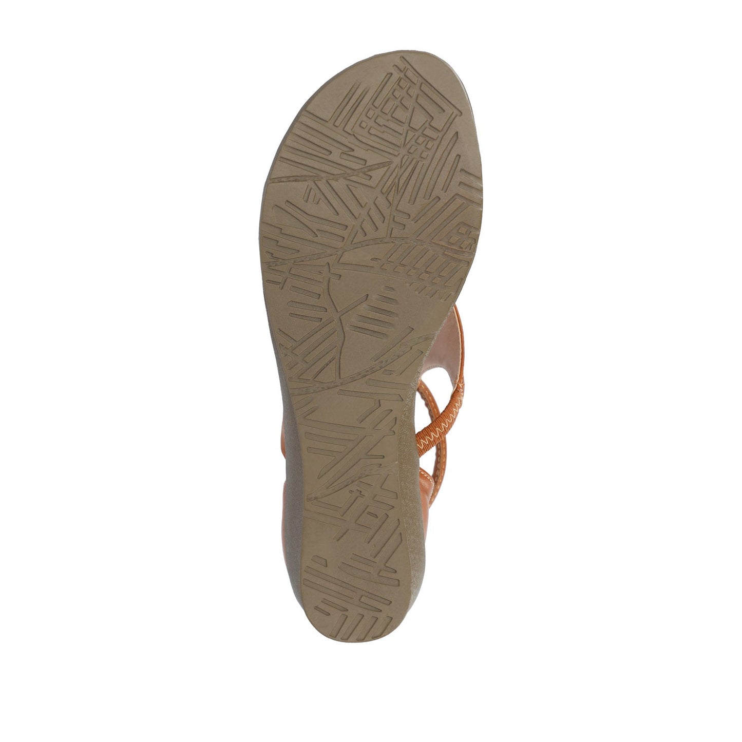 Journee TRAYLE GLADIATOR SANDALS IN VEGAN LEATHER - Tan PU