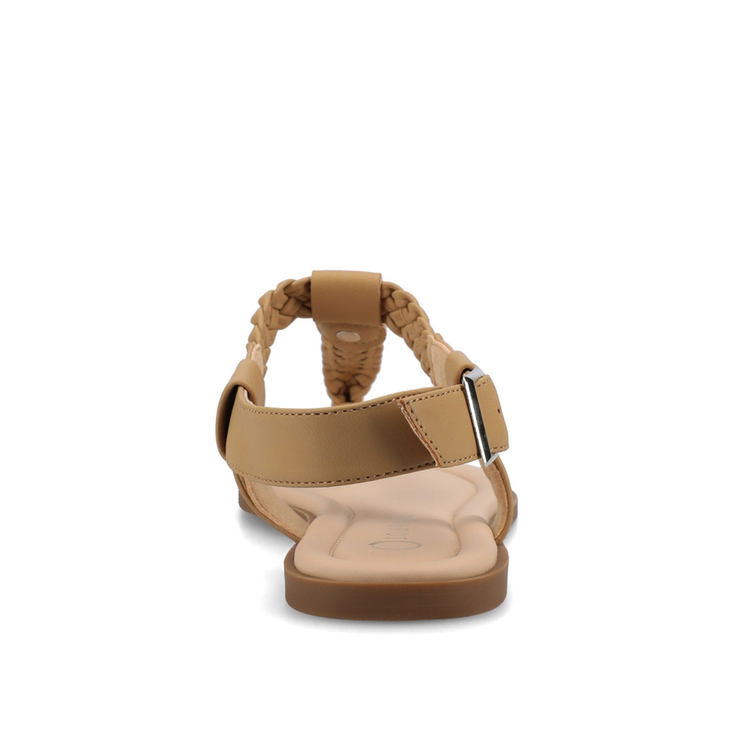Journee GENEVIVE T-STRAP SANDALS IN VEGAN LEATHER - Tan