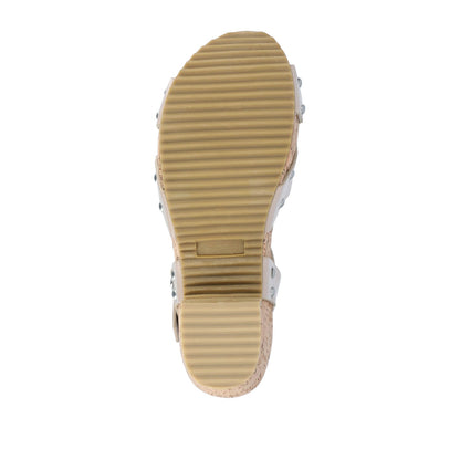 Journee VALENTINA HEELED SANDALS IN VEGAN LEATHER - Taupe