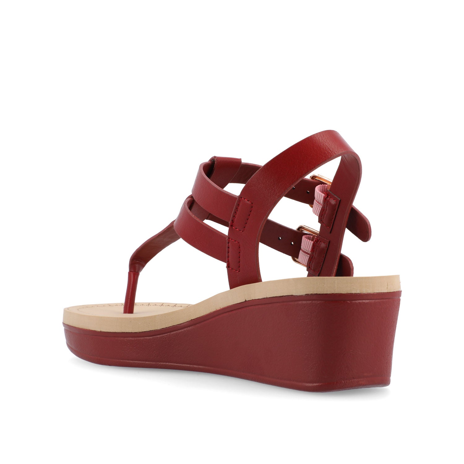 Journee BIANCA SANDALS IN STATEMENT COLORS - Red