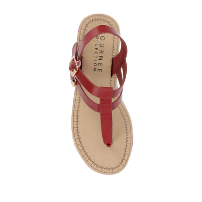 Journee BIANCA SANDALS IN STATEMENT COLORS - Red