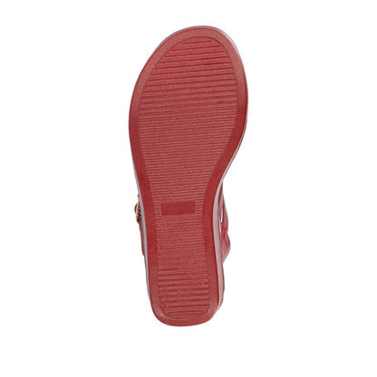 Journee BIANCA SANDALS IN STATEMENT COLORS - Red