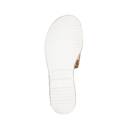 Journee ROSEY ESPADRILLE WEDGE HEELED SLIDE SANDALS - Leopard