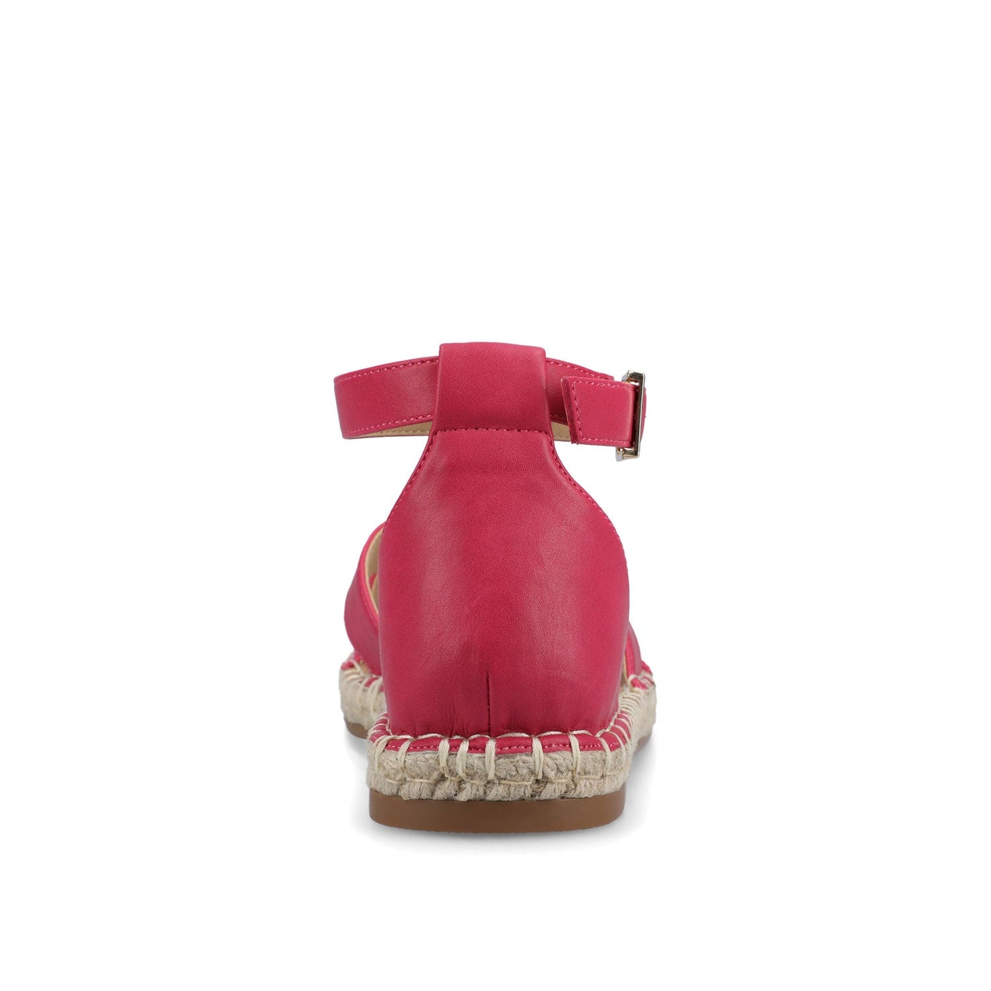 Journee LYDDIA ESPADRILLE SANDALS IN VEGAN LEATHER - Hot Pink