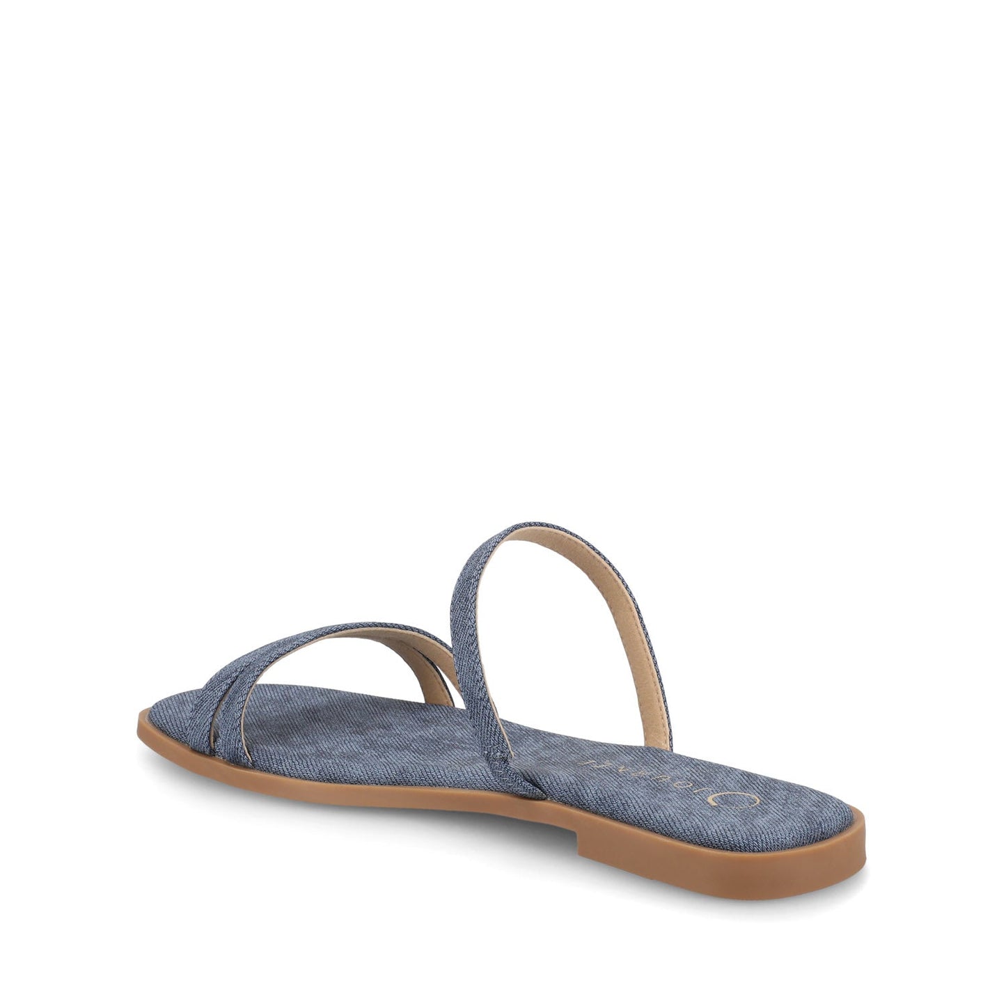Journee BRISA MULTI STRAP SLIDE SANDALS - Denim