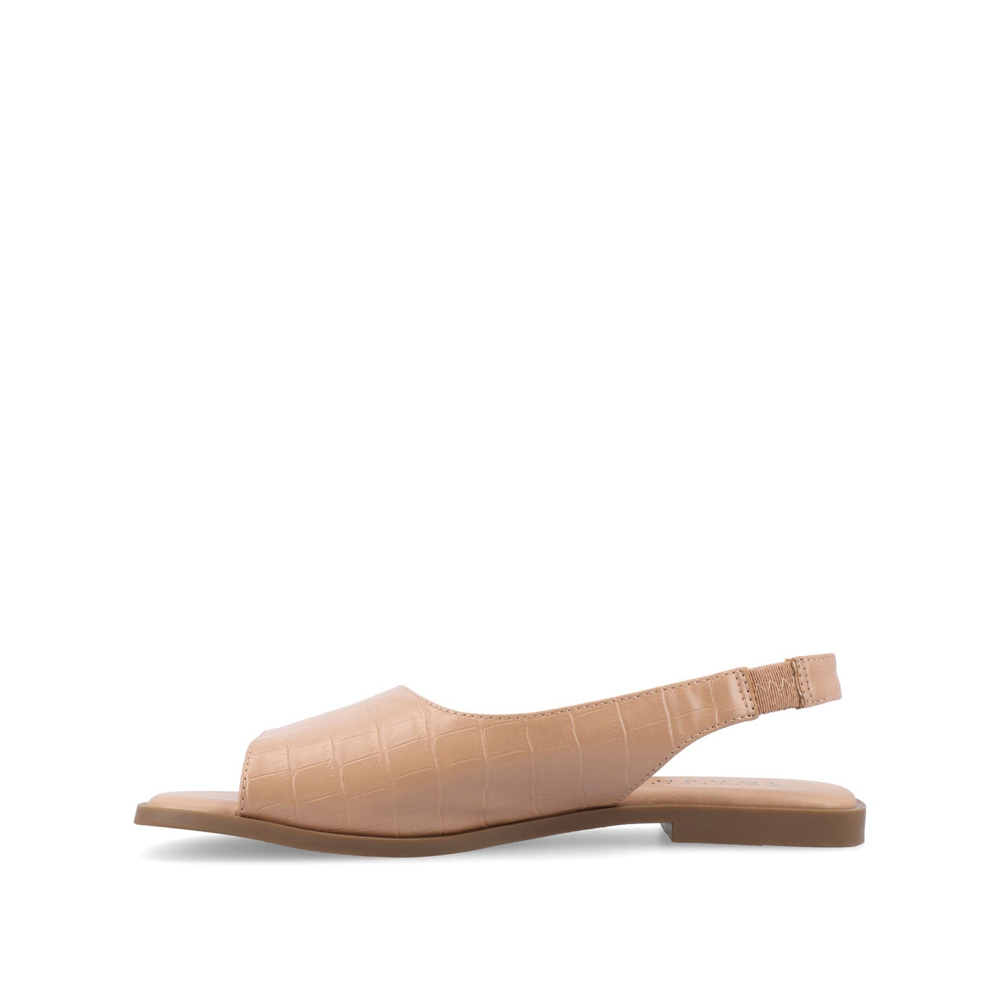 Journee BRINSLEY CUTOUT SANDALS IN CROCO - Tan Croco