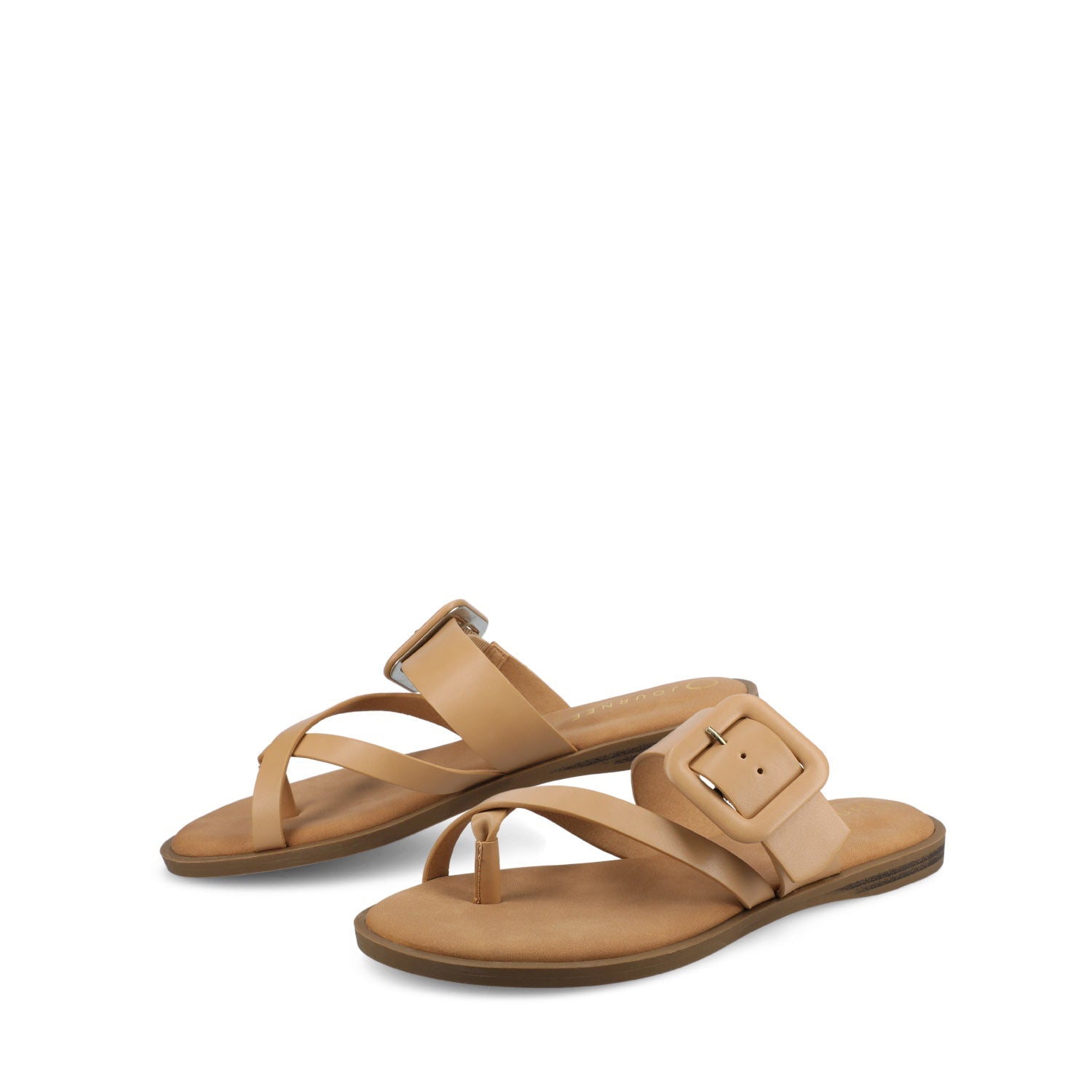 Journee LAYRA FLAT SANDALS - Tan