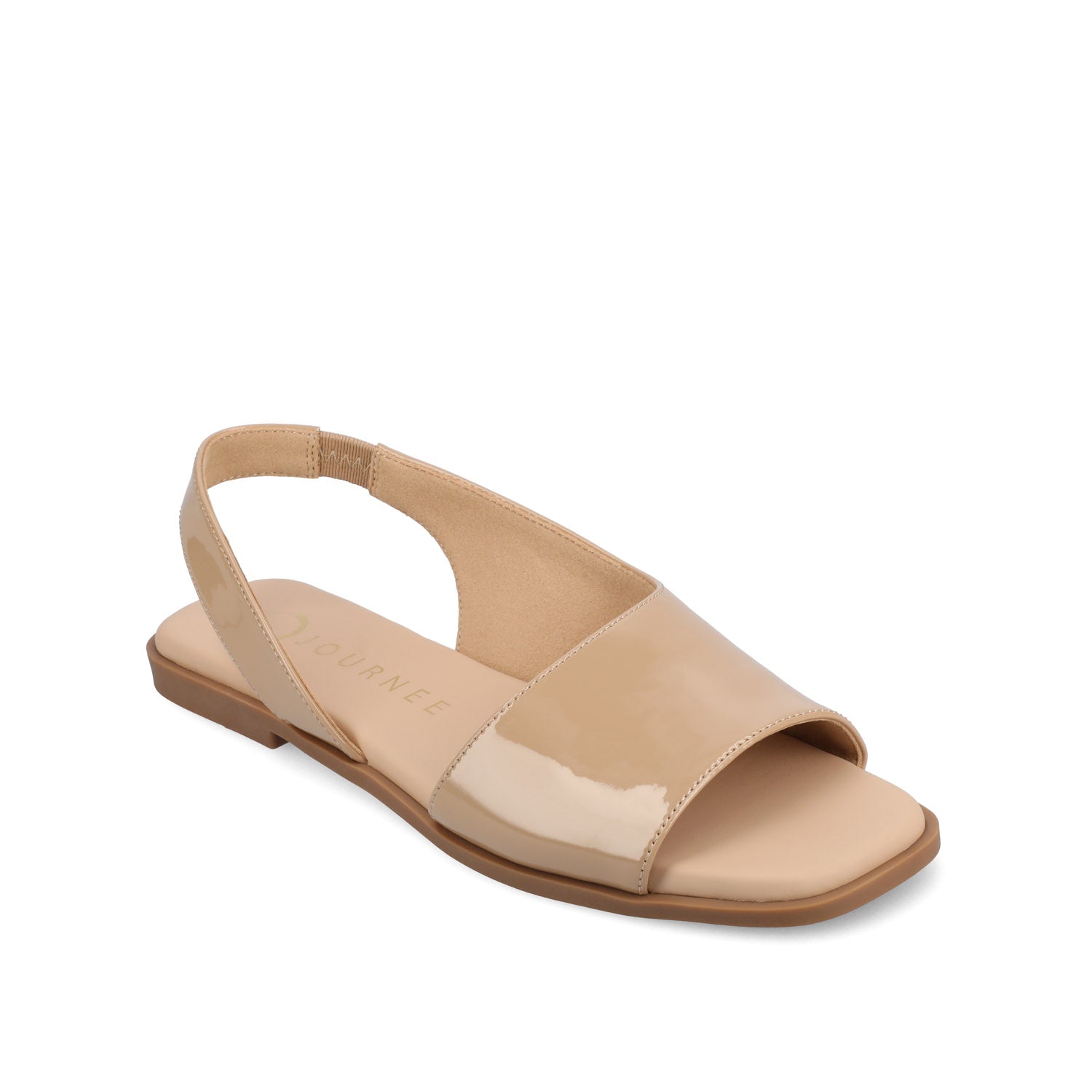 Journee BRINSLEY CUTOUT SANDALS IN PATENT - Nude Patent