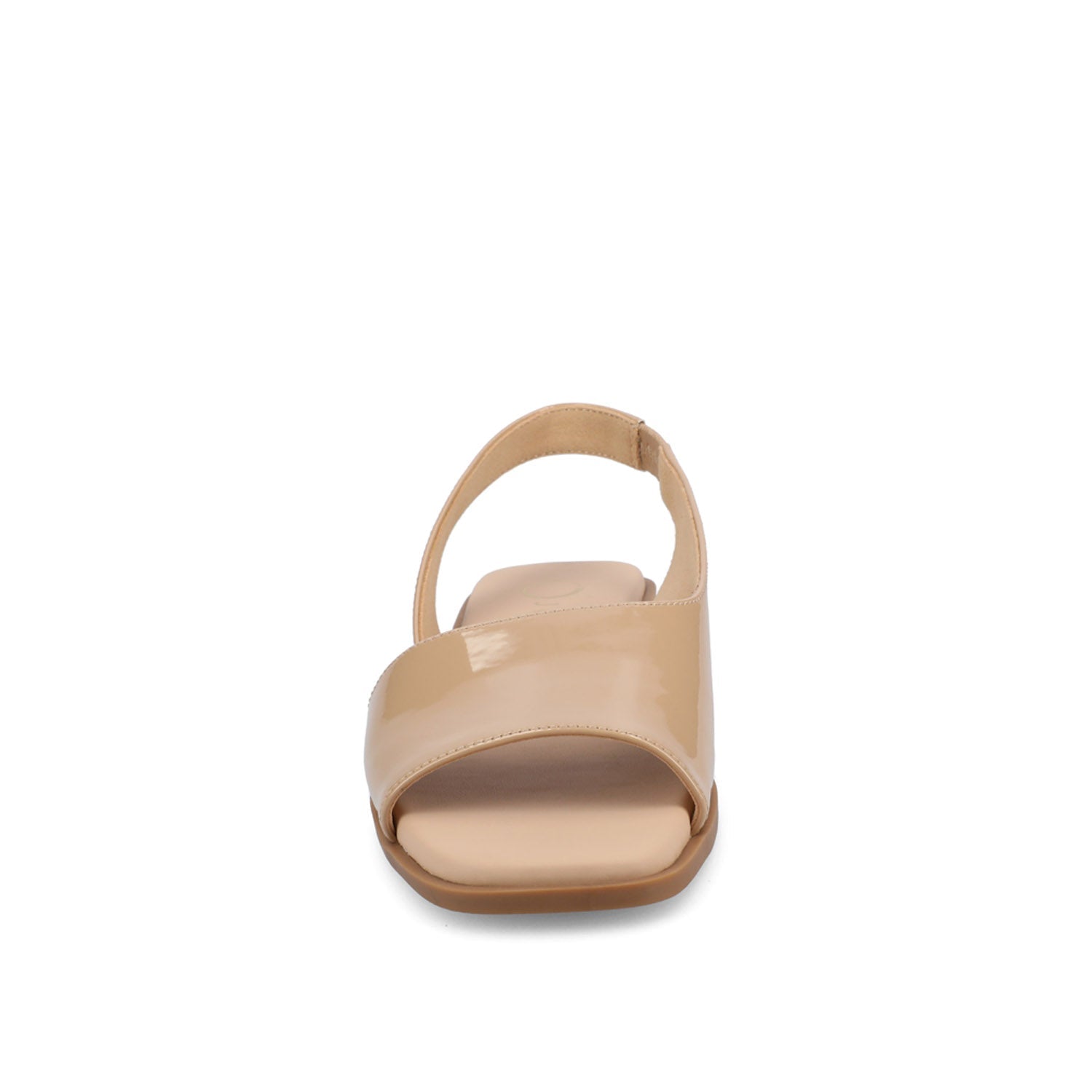 Journee BRINSLEY CUTOUT SANDALS IN PATENT - Nude Patent