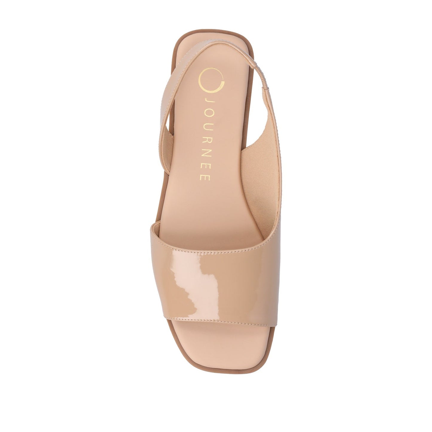 Journee BRINSLEY CUTOUT SANDALS IN PATENT - Nude Patent