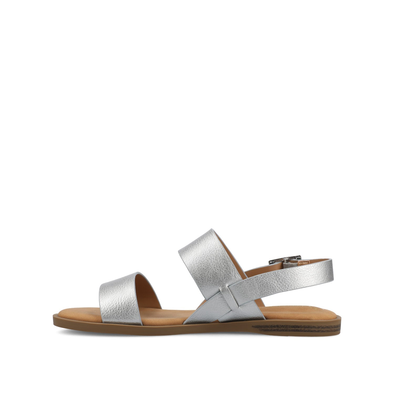 Journee LAVINE MULTI STRAP SANDALS NEW - Silver PU
