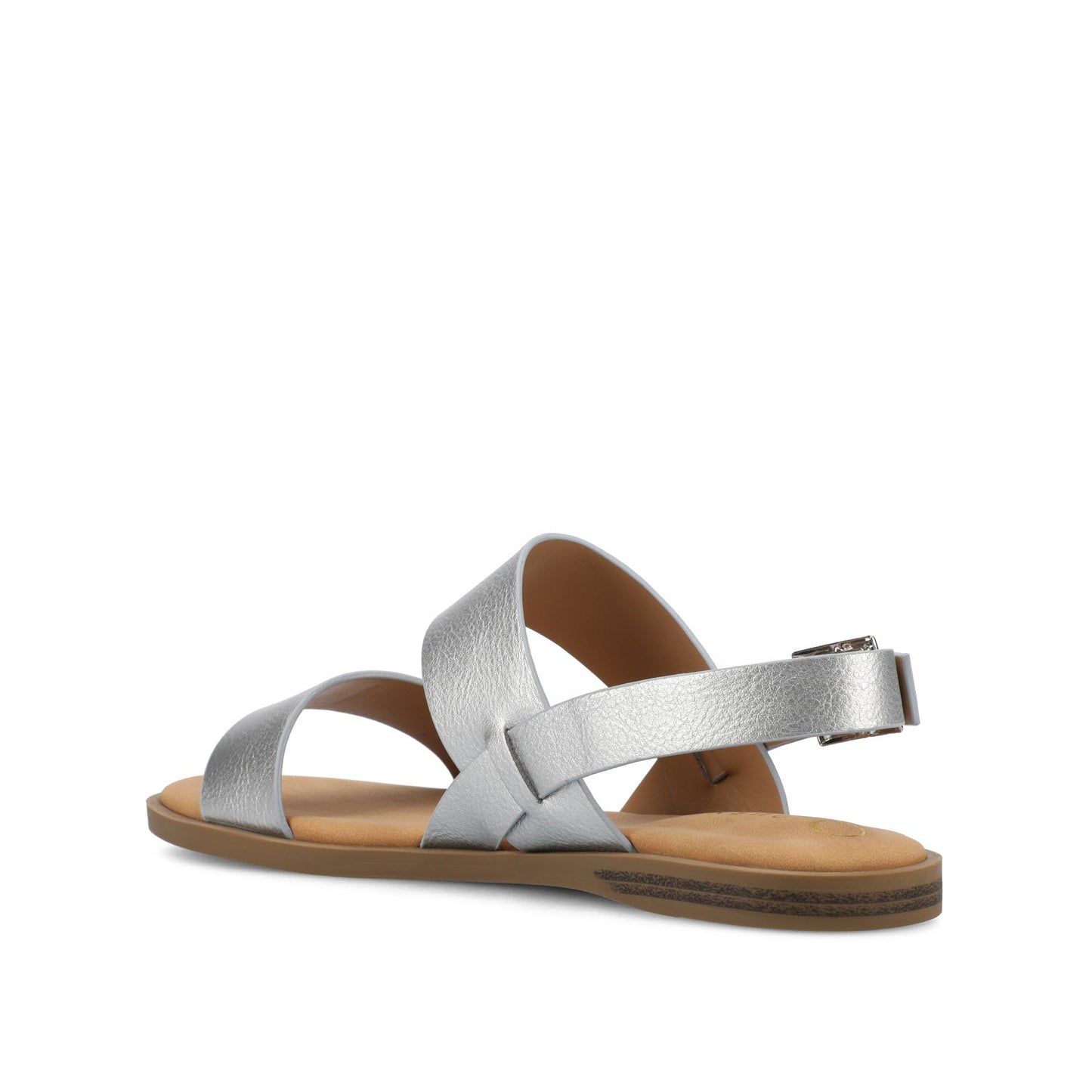 Journee LAVINE MULTI STRAP SANDALS NEW - Silver PU