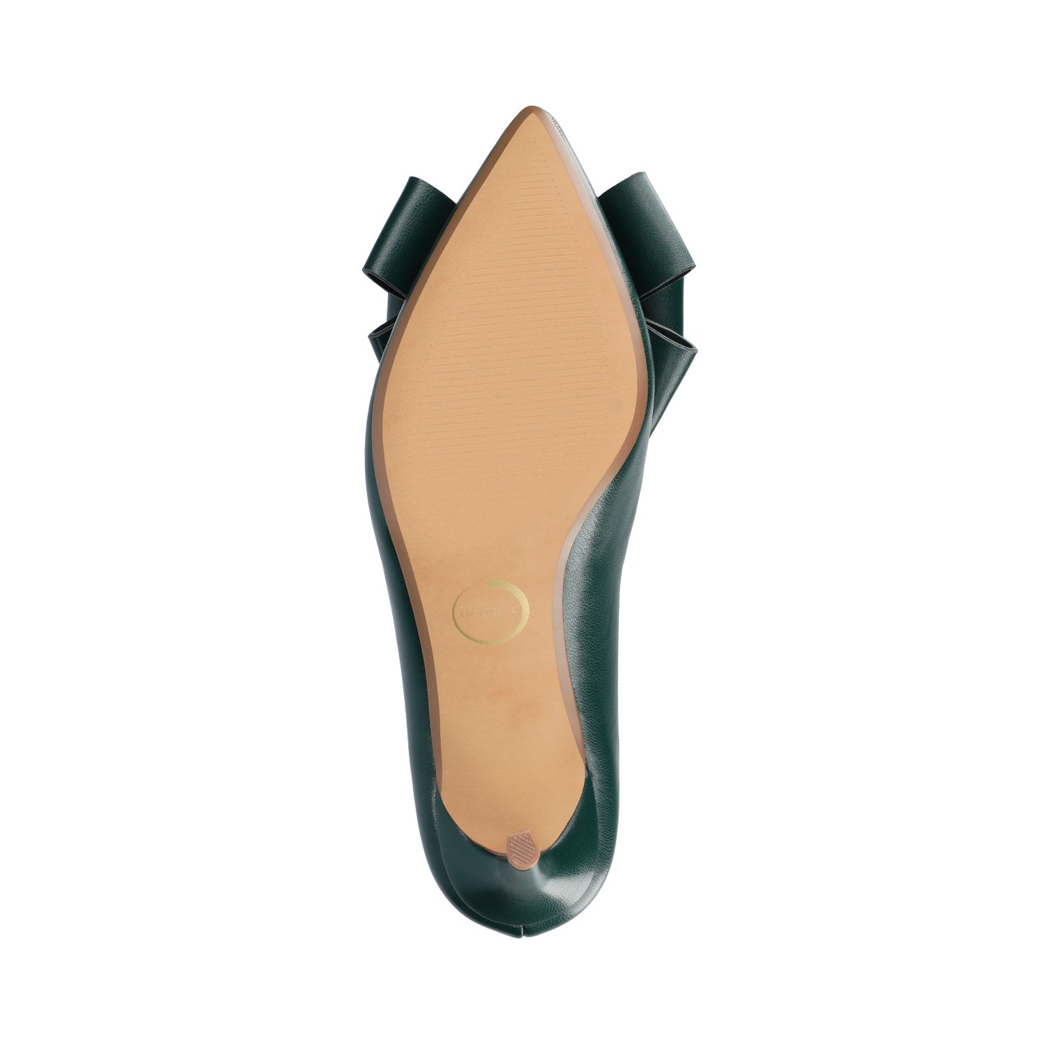 Journee CRYSTOL STILETTO PUMP HEELS IN VEGAN LEATHER - Pine