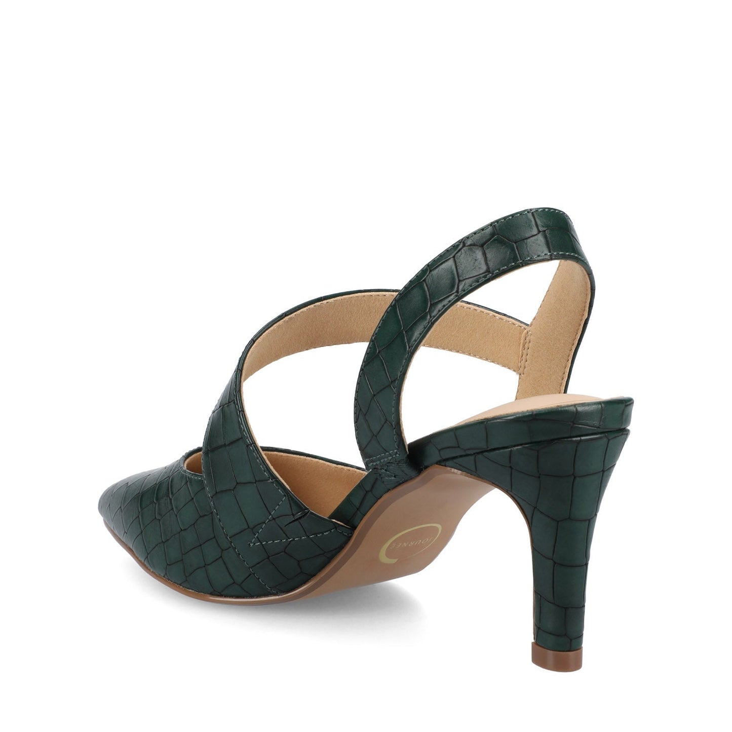 Journee SCARLETT STILETTO HEELS IN CROCO - Green Croc