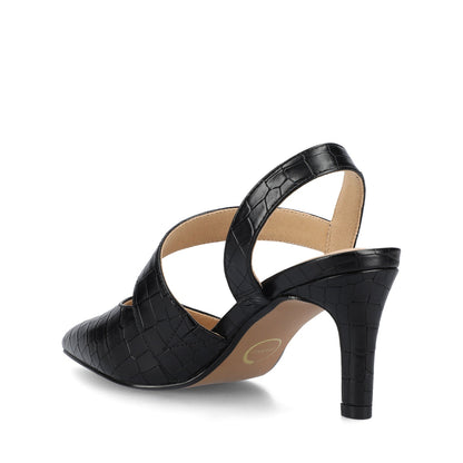 Journee SCARLETT STILETTO HEELS IN CROCO - Black Croc
