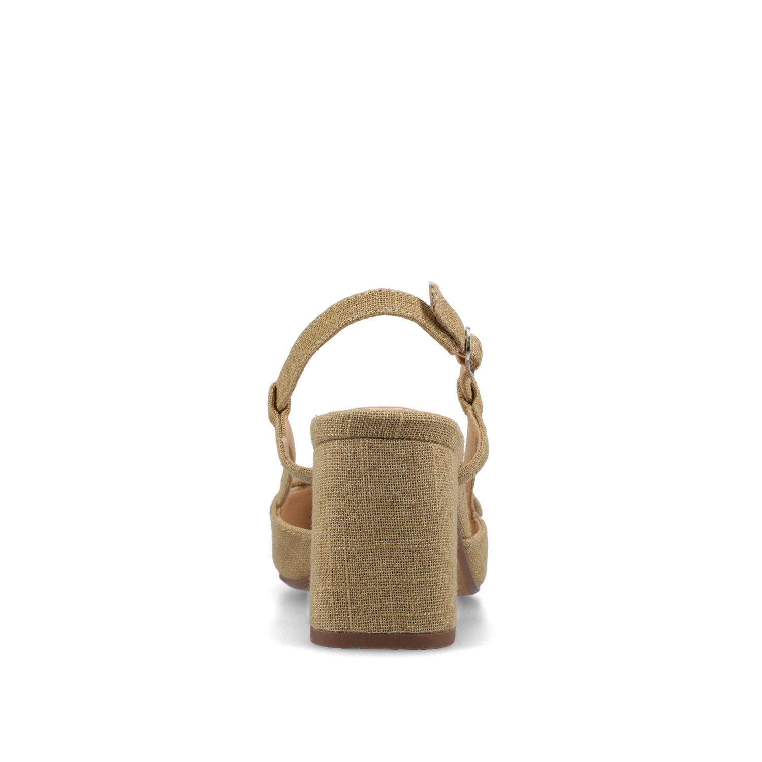 Journee TAILYNN SLINGBACK BLOCK HEELS IN STATEMENT - Wheat