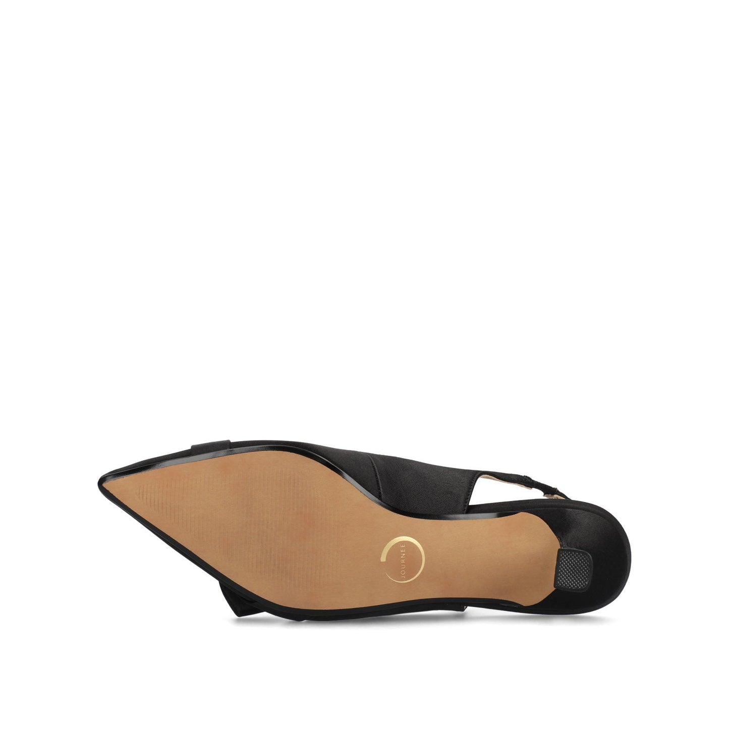 Journee PALOMA SLINGBACK KITTEN HEELS - Black