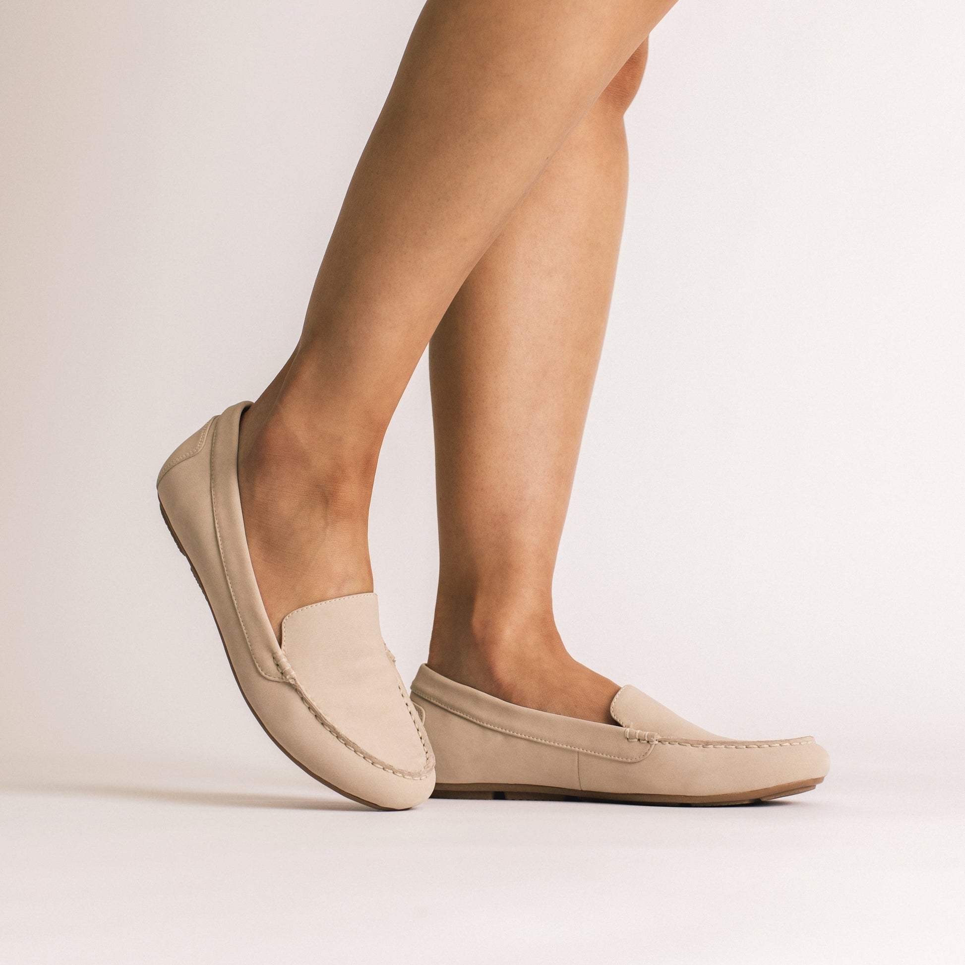Journee ORETA DRIVING LOAFER - Beige