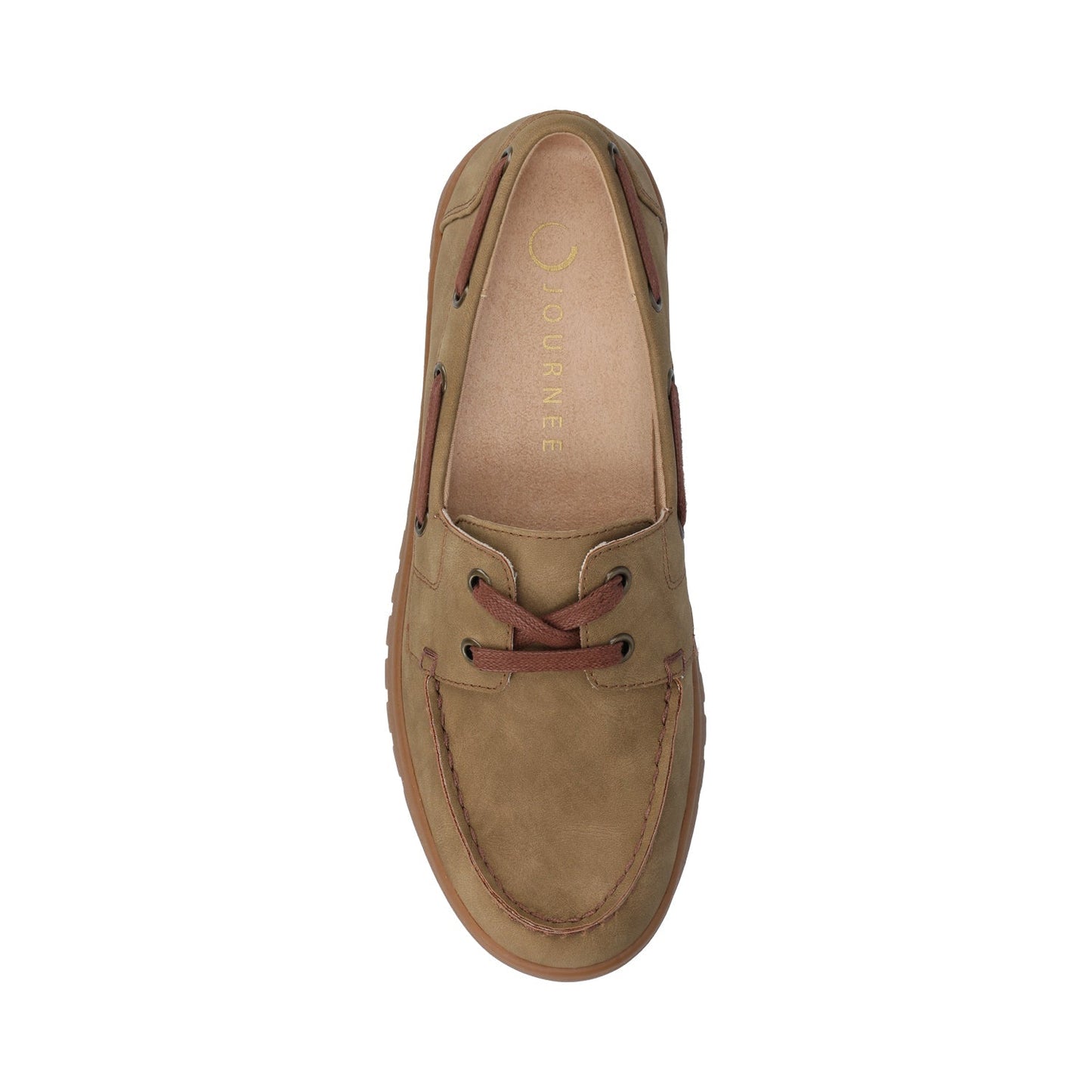 Journee MARION BOAT SHOE LOAFER - Tan