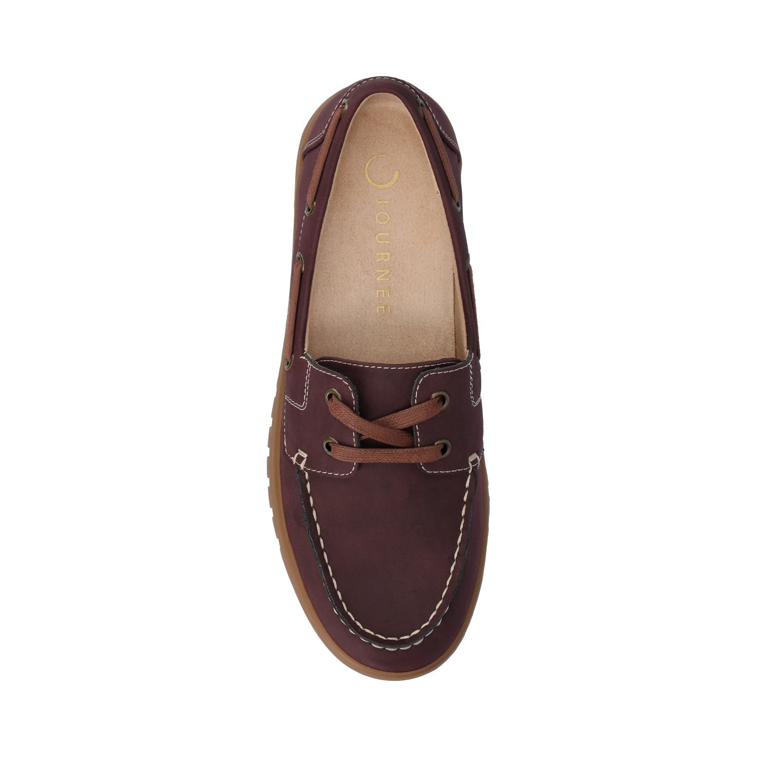 Journee MARION BOAT SHOE LOAFER - Oxblood