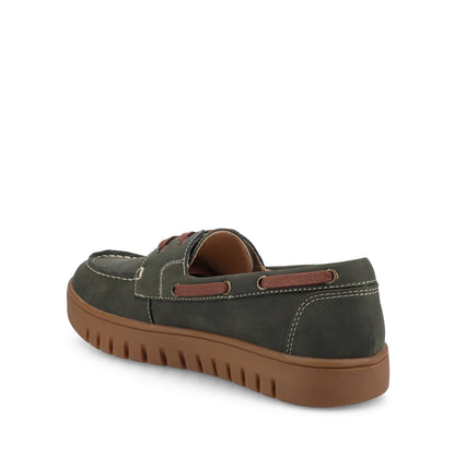 Journee MARION BOAT SHOE LOAFER - Olive