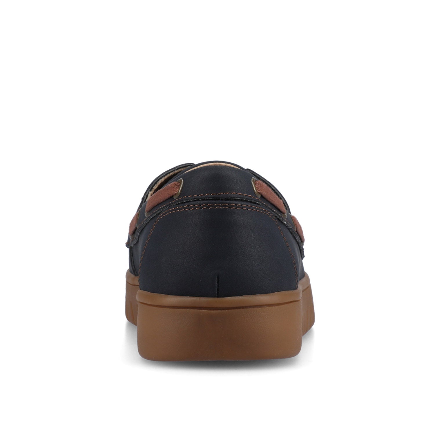 Journee MARION BOAT SHOE LOAFER - Navy