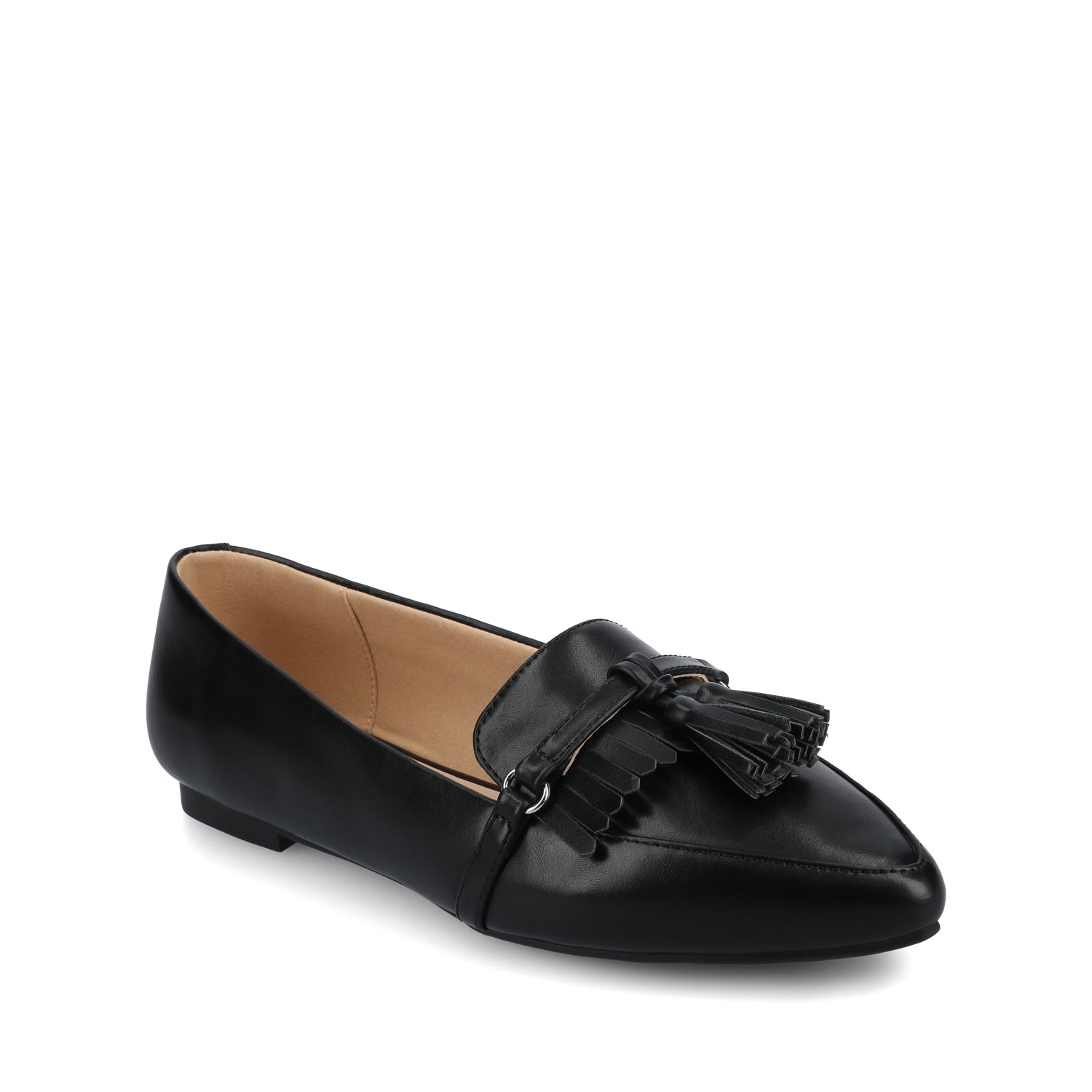 Journee JANNAH TASSEL LOAFER FLATS - Black
