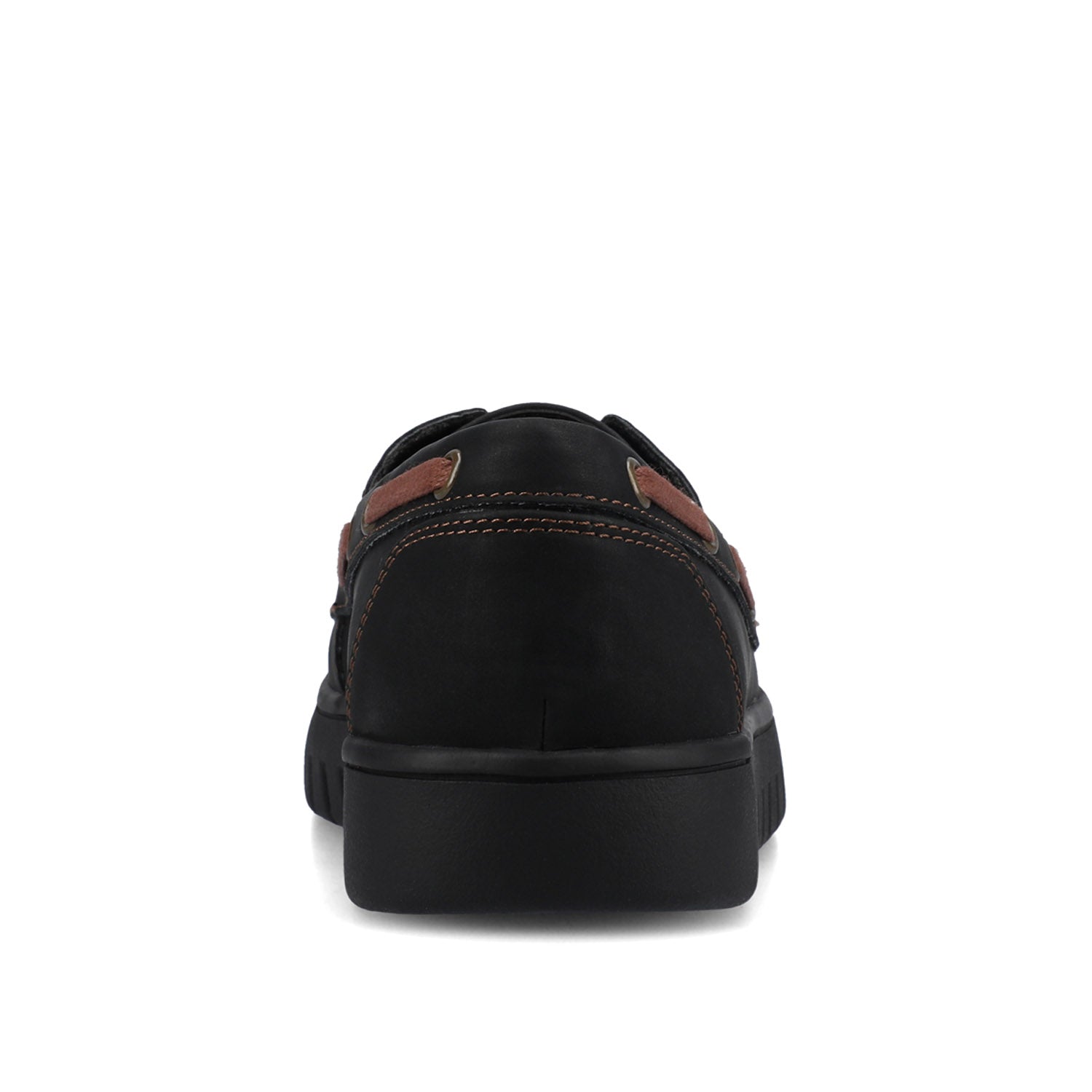 Journee MARION BOAT SHOE LOAFER - Black
