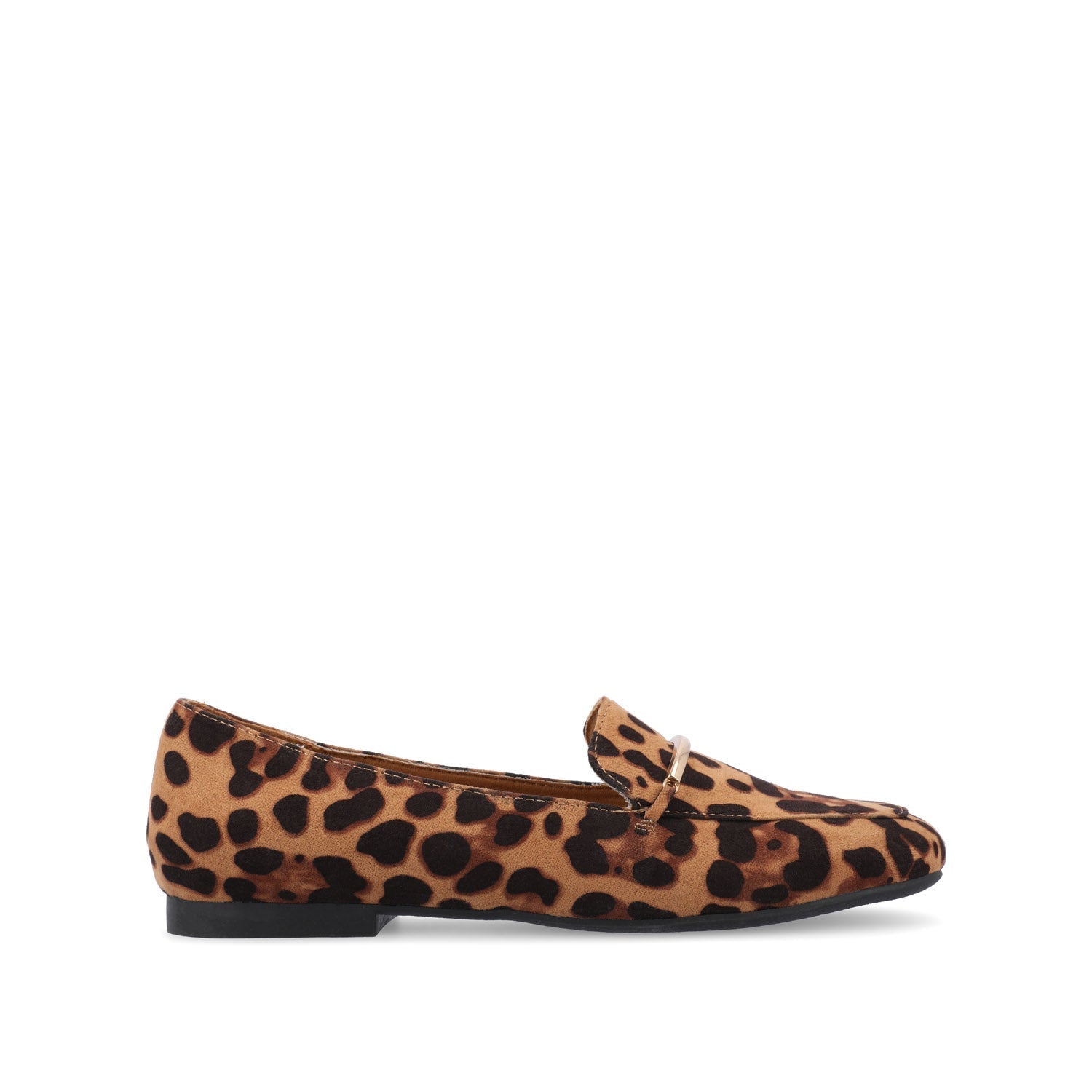 Journee WRENN LOAFER FLATS IN PRINT - Leopard Faux