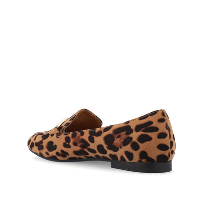 Journee WRENN LOAFER FLATS IN PRINT - Leopard Faux