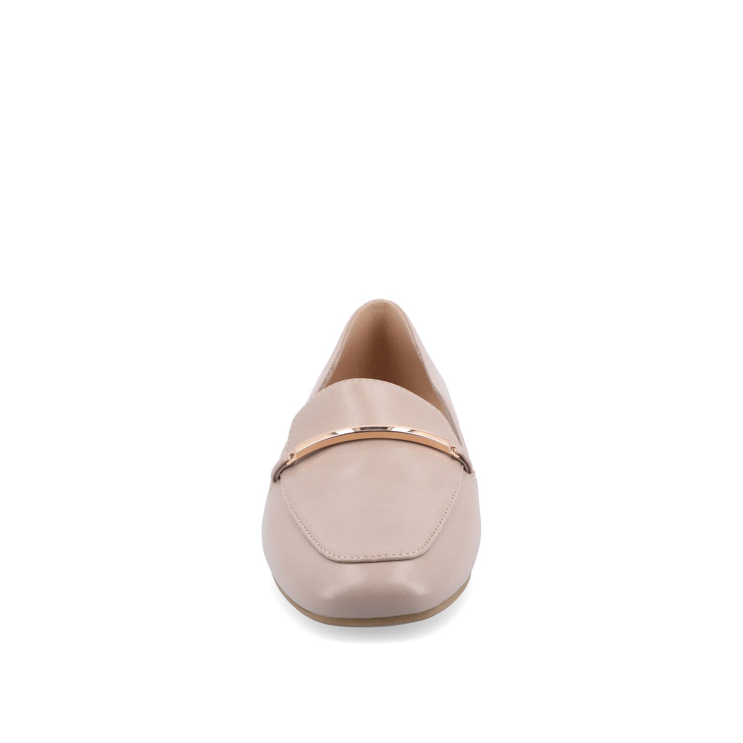 Journee WRENN LOAFER FLATS IN VEGAN LEATHER - Taupe PU
