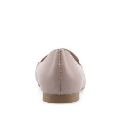 Journee WRENN LOAFER FLATS IN VEGAN LEATHER - Taupe PU
