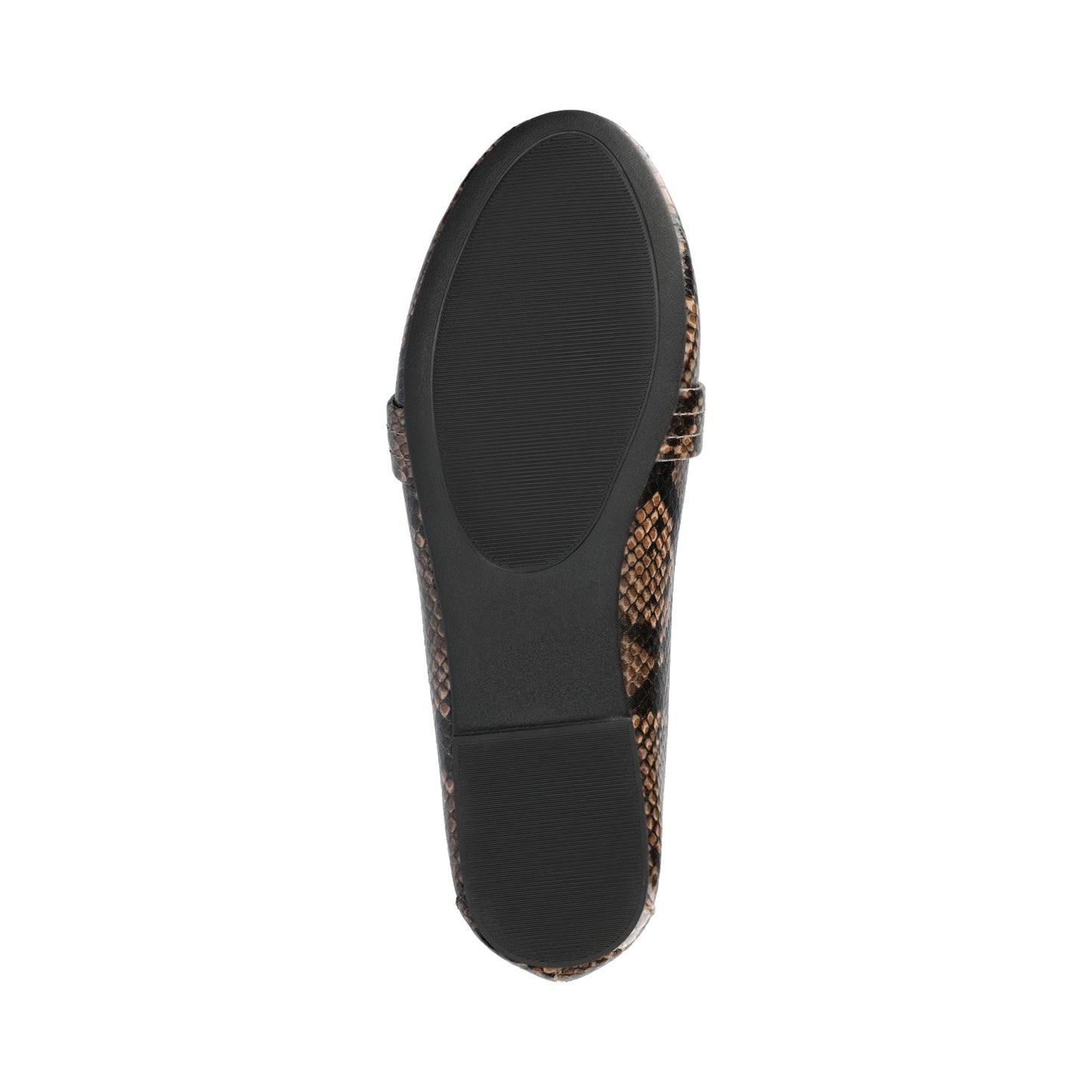 Journee MARCI LOAFER FLATS IN VEGAN LEATHER - Brown Snake