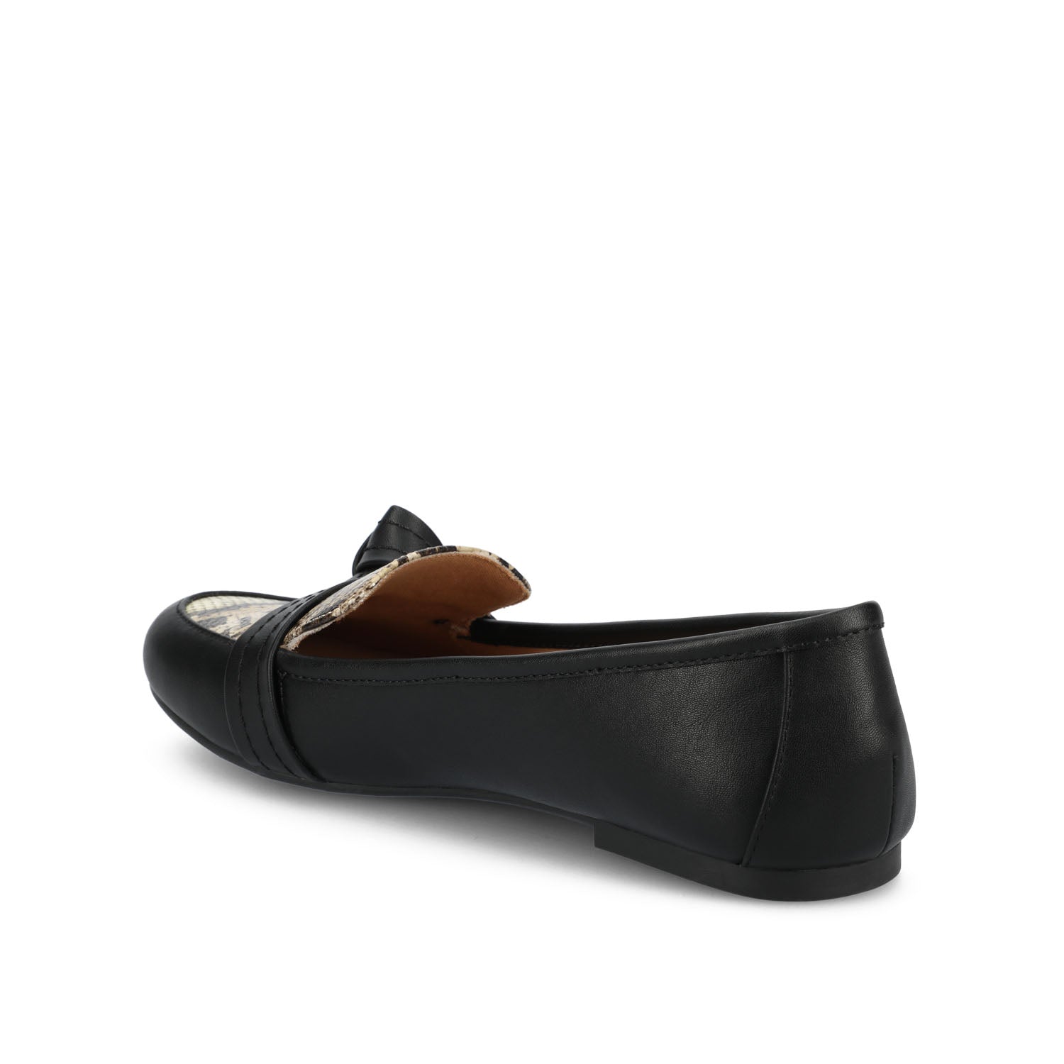 Journee MARCI LOAFER FLATS IN VEGAN LEATHER - Tan Snake